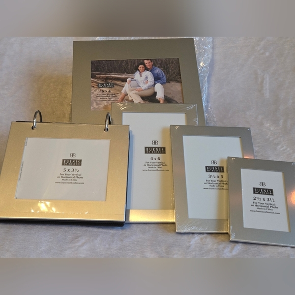 Photo Box Frame And Album Set 5 Pc Burnes Of Boston - Picture 7 of 7